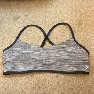Gray lululemon sports bra